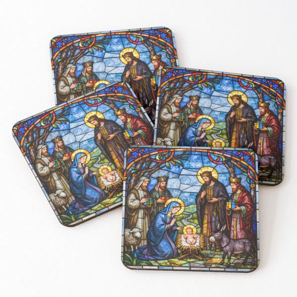 Item preview, Traditonal Nativity Scene - Stained Glass designed and sold by Sybille-Yates.