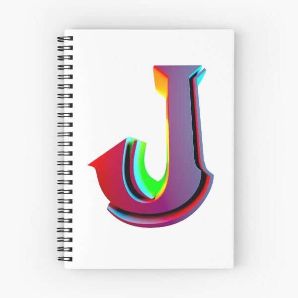 Item preview, Neon 3D Letter J - Retro Synthwave Style designed and sold by Creatigrafo.