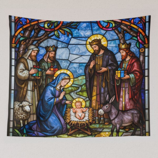 Item preview, Traditonal Nativity Scene - Stained Glass designed and sold by Sybille-Yates.
