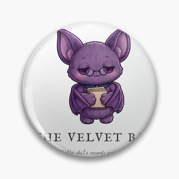 Item preview, The Velvet Bat Night Shift Sticker designed and sold by The Oakhaven Archive.