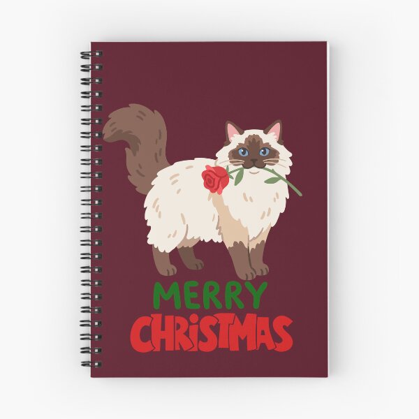 Item preview, Cute Ragdoll Cat Merry Christmas Holiday Art designed and sold by stormk10.