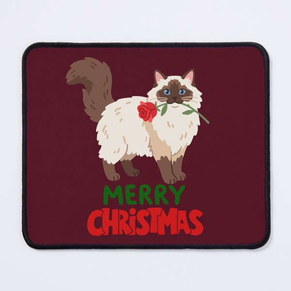 Item preview, Cute Ragdoll Cat Merry Christmas Holiday Art designed and sold by stormk10.