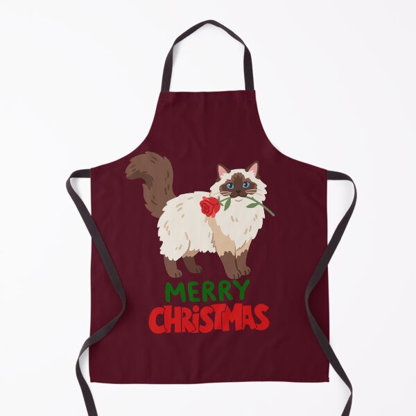 Item preview, Cute Ragdoll Cat Merry Christmas Holiday Art designed and sold by stormk10.