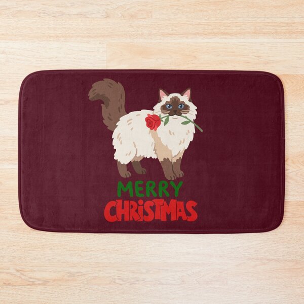 Item preview, Cute Ragdoll Cat Merry Christmas Holiday Art designed and sold by stormk10.