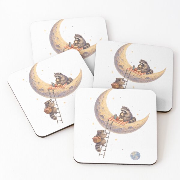 Item preview, The Raccoon's Extremely Illegal Moon Picnic designed and sold by DrizzyV.