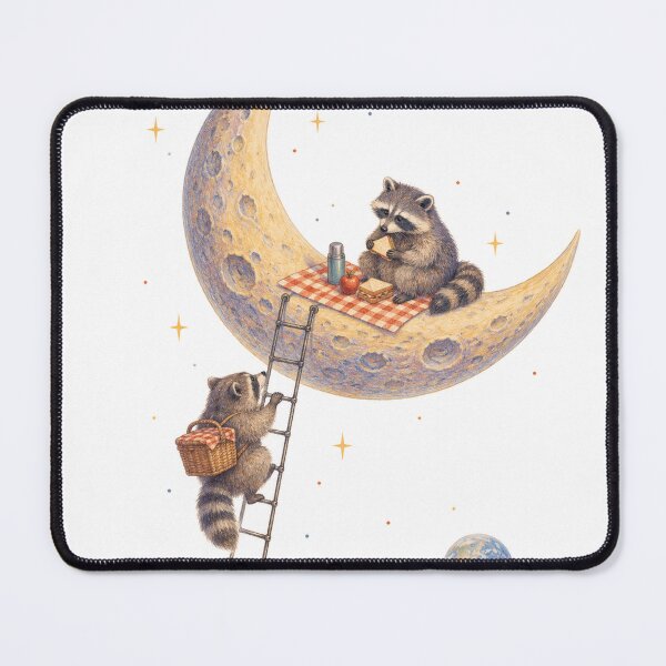Item preview, The Raccoon's Extremely Illegal Moon Picnic designed and sold by DrizzyV.