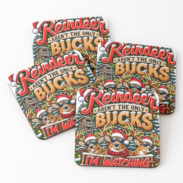 Item preview, Reindeer Arent The Only Bucks Im Watching Hunting designed and sold by 198tees.