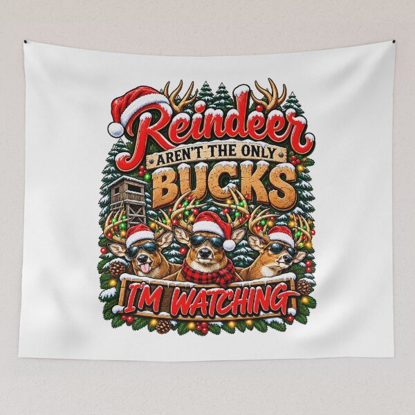 Item preview, Reindeer Arent The Only Bucks Im Watching Hunting designed and sold by 198tees.