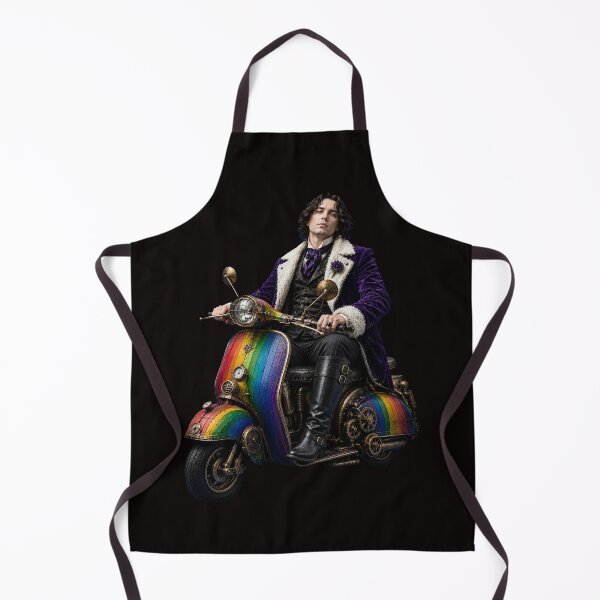Item preview, Oscar Wilde Rainbow Scooter Shirt | Pride Literary Shirt | Steampunk Pride Tee | Bookish Pride Shirt | Queer Author Gift | Wilde Gift designed and sold by original rebel.