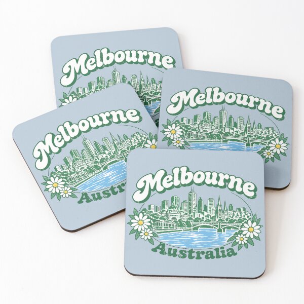 Item preview, Melbourne Australia Cute Foral City designed and sold by HowToCanadian.