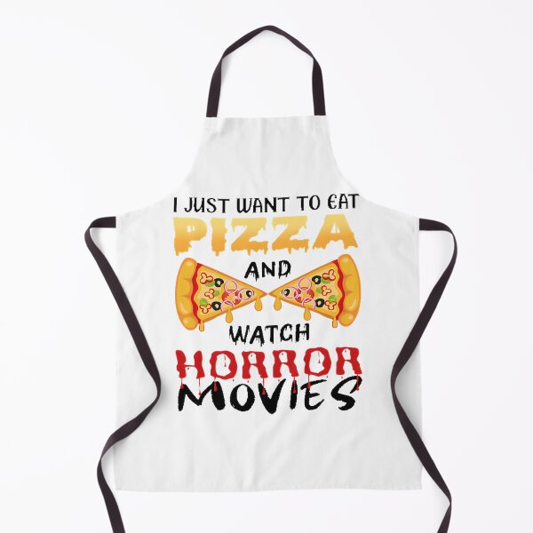 Item preview, I Just Want to Eat Pizza and Watch Horror Movies Halloween Design designed and sold by Nursera.