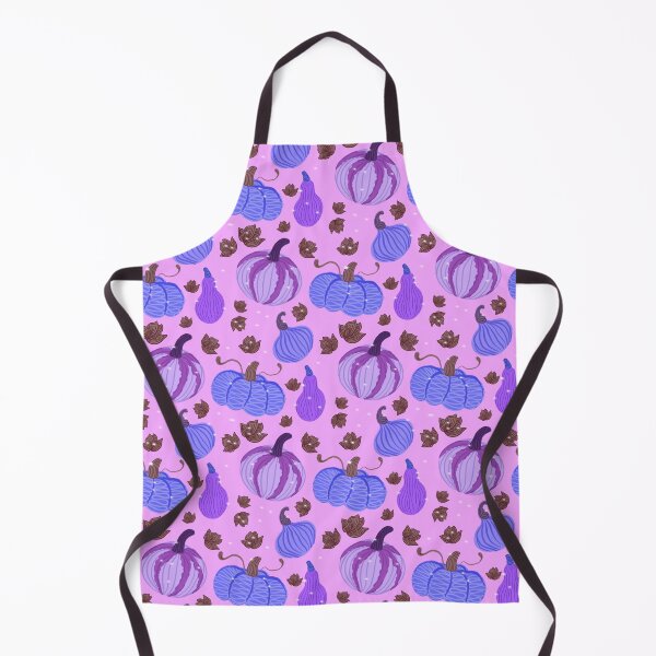Item preview, Purple Pumpkins on Pink – Modern Pastel Autumn Pattern designed and sold by Christina Angele Design.