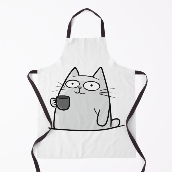Item preview, Just Purrfecting My Day Gray Coffee Cat designed and sold by Thenoblecat.