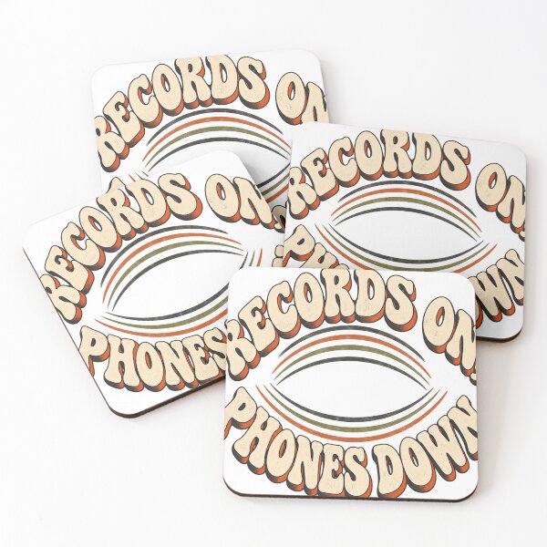 Item preview, Records On Phones Down – Retro Analog Hosting Club designed and sold by Golden Era Studio.