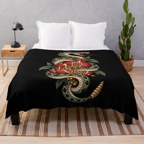Item preview, Sweet Venom — Snake and Pomegranate Tattoo Art designed and sold by Tattee.