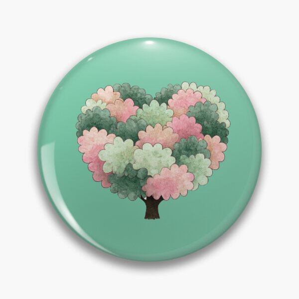 Item preview, Heart Shaped Tree Pastel Watercolor Love Art designed and sold by ArtFairy38.