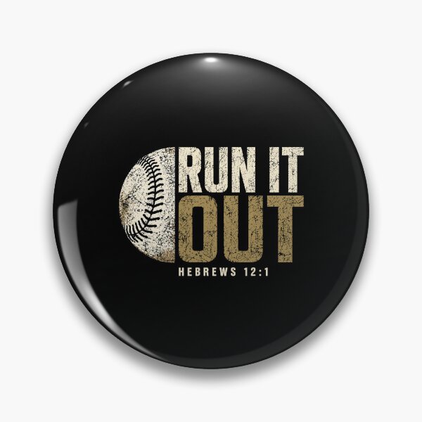 Item preview, Run It Out Hebrews 12:1 Christian Baseball Faith designed and sold by cerima.