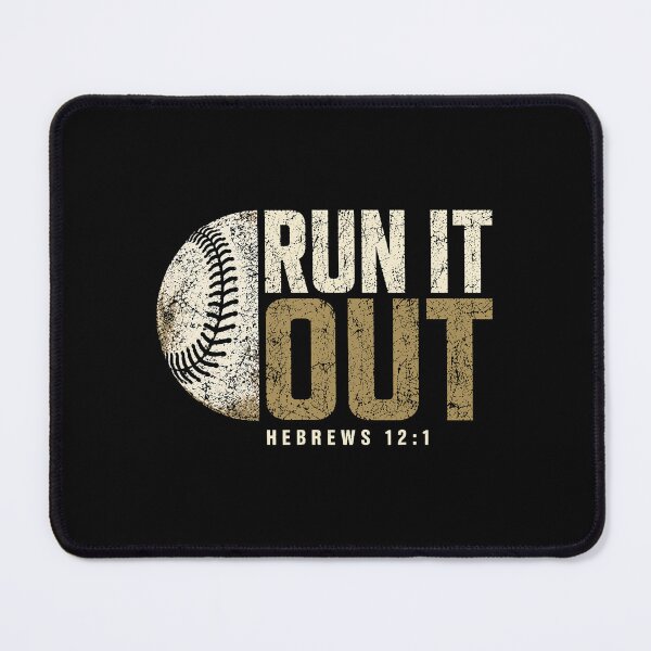 Item preview, Run It Out Hebrews 12:1 Christian Baseball Faith designed and sold by cerima.