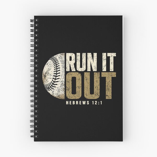 Item preview, Run It Out Hebrews 12:1 Christian Baseball Faith designed and sold by cerima.