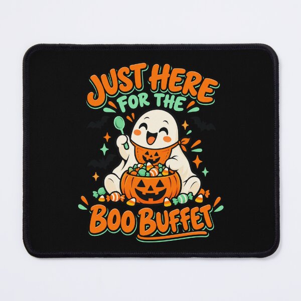 Item preview, Just Here For The Boo Buffet - Halloween Ghost designed and sold by Good Mood Foundry.