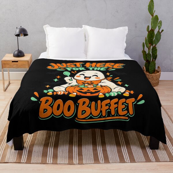 Item preview, Just Here For The Boo Buffet - Halloween Ghost designed and sold by Good Mood Foundry.