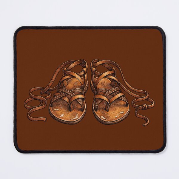Item preview, Ancient Leather Sandals Biblical Footwear Art designed and sold by Francisbb.