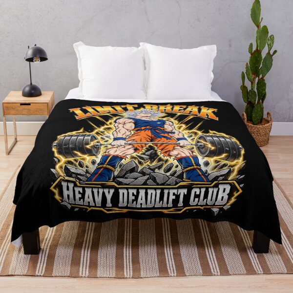 Item preview, Retro 90s Manga Powerlifting Deadlift Limit Break Gym Graphic designed and sold by lamiarte.