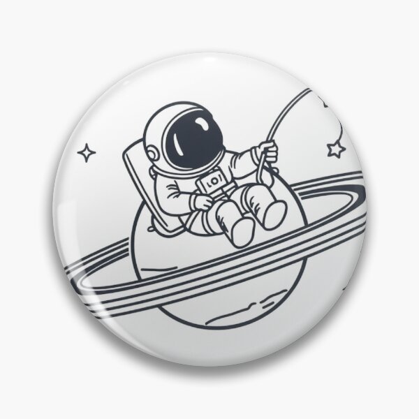 Item preview, Cosmic Fishing on Saturn designed and sold by Stylestickers55.