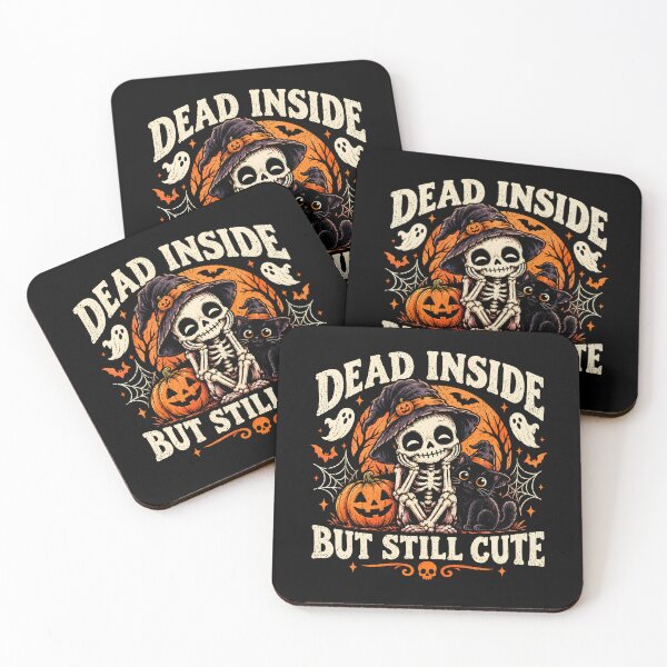 Item preview, Dead Inside But Still Cute Skeleton Halloween designed and sold by monika-arthing.