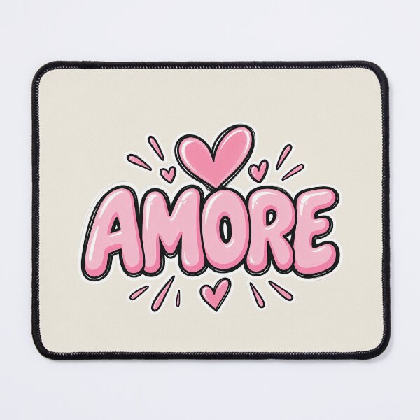 Item preview, Amore Pink Heart Cute Italian Love Design designed and sold by MetaModel Editions.