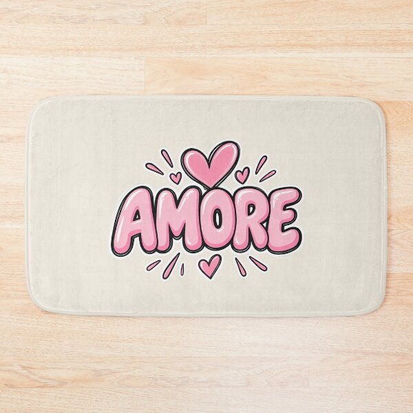 Item preview, Amore Pink Heart Cute Italian Love Design designed and sold by MetaModel Editions.