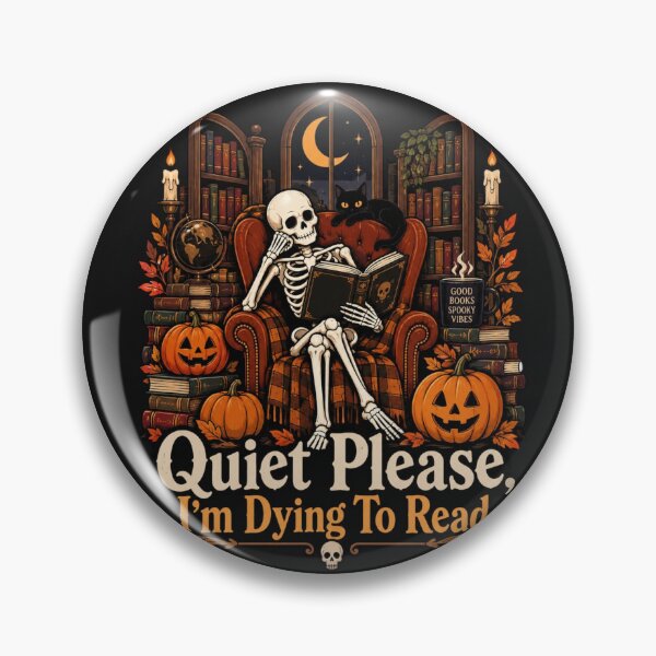 Item preview, Skeleton Reading Book Halloween Book Lover Design designed and sold by Sanika arts .