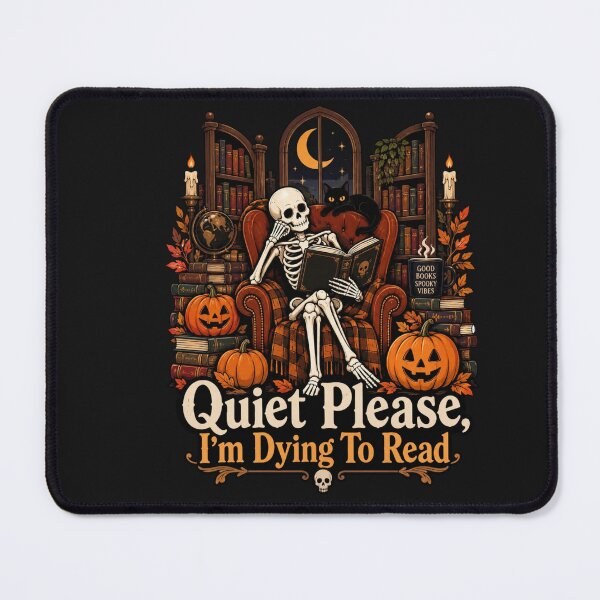 Item preview, Skeleton Reading Book Halloween Book Lover Design designed and sold by Sanika arts .