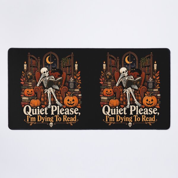 Item preview, Skeleton Reading Book Halloween Book Lover Design designed and sold by Sanika arts .
