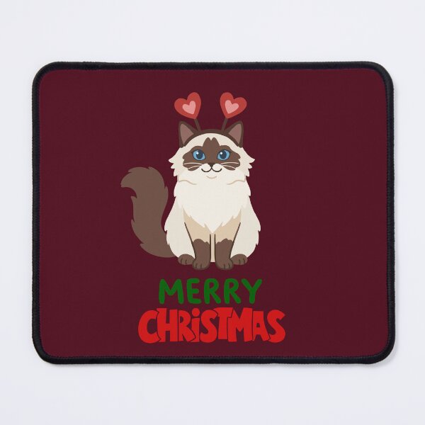 Item preview, Cute Ragdoll Cat Merry Christmas Holiday Art designed and sold by stormk10.