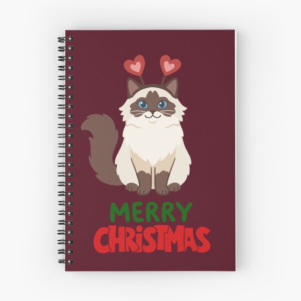 Item preview, Cute Ragdoll Cat Merry Christmas Holiday Art designed and sold by stormk10.