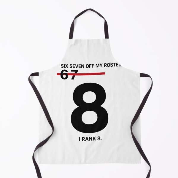 Item preview, Number 67 Six Seven Roster Ranking Sports Humor designed and sold by Glow-Paw-Studio.