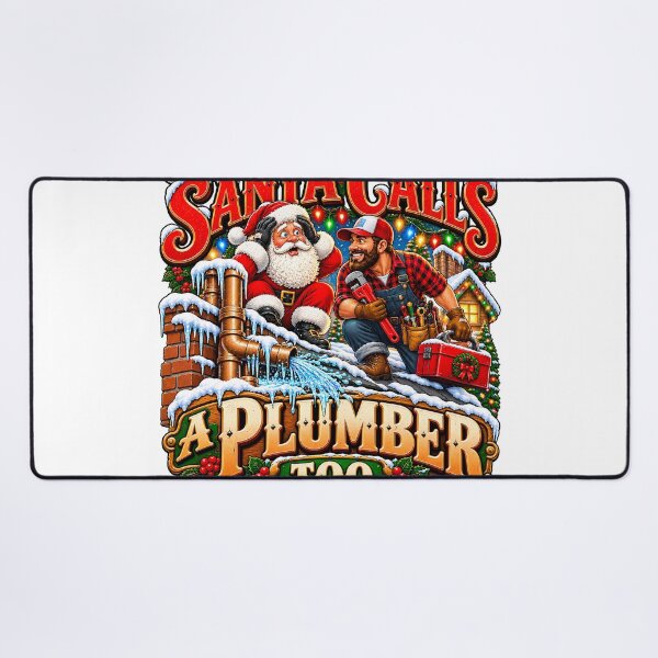 Item preview, Santa Calls A Plumber Too Funny Plumber Christmas designed and sold by 198tees.