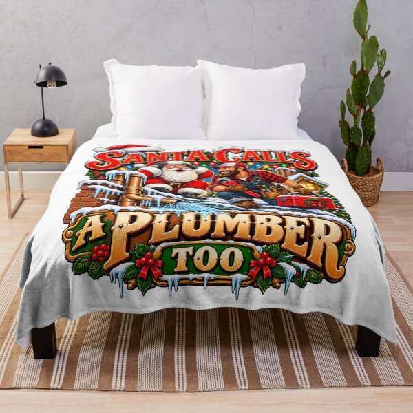 Item preview, Santa Calls A Plumber Too Funny Plumber Christmas designed and sold by 198tees.