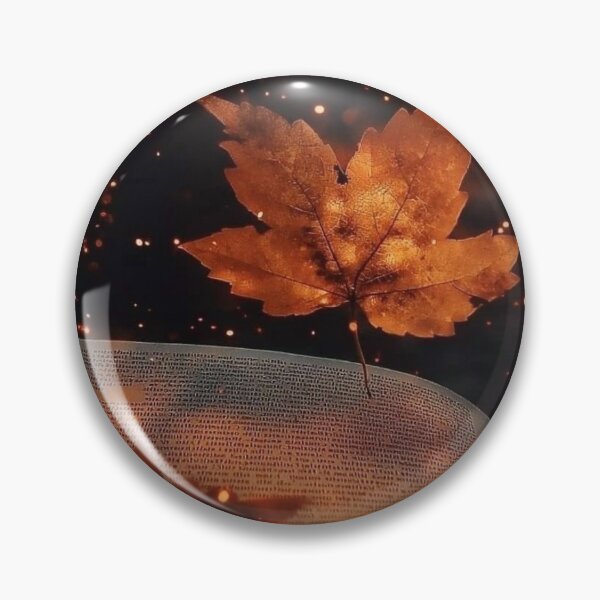 Item preview, Magical Autumn Book with Floating Maple Leaves and Golden Sparkles designed and sold by LYAN-STORE.