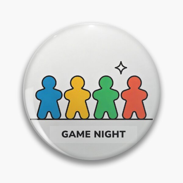 Item preview, Game NIght - colourful meeples designed and sold by shopD20.