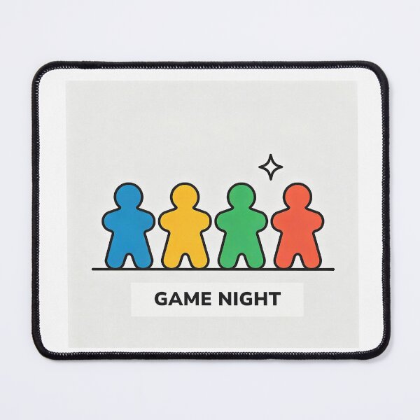 Item preview, Game NIght - colourful meeples designed and sold by shopD20.
