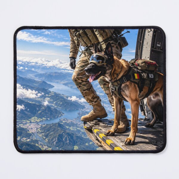 Item preview, Belgian Airborne Malinois – Military K9 Ready to Jump designed and sold by Redcon-fantasy.