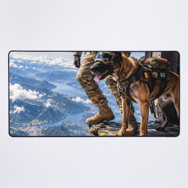 Item preview, Belgian Airborne Malinois – Military K9 Ready to Jump designed and sold by Redcon-fantasy.