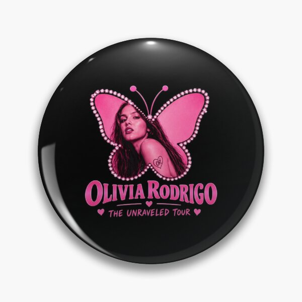 Item preview, Olivia Rodrigo, The Unraveled Tour, Pink Butterfly designed and sold by nicholcoffeyArt.