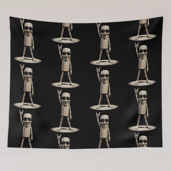 Item preview, Tung Tung Tung Sahur Rock Skeleton Meme designed and sold by cerima.