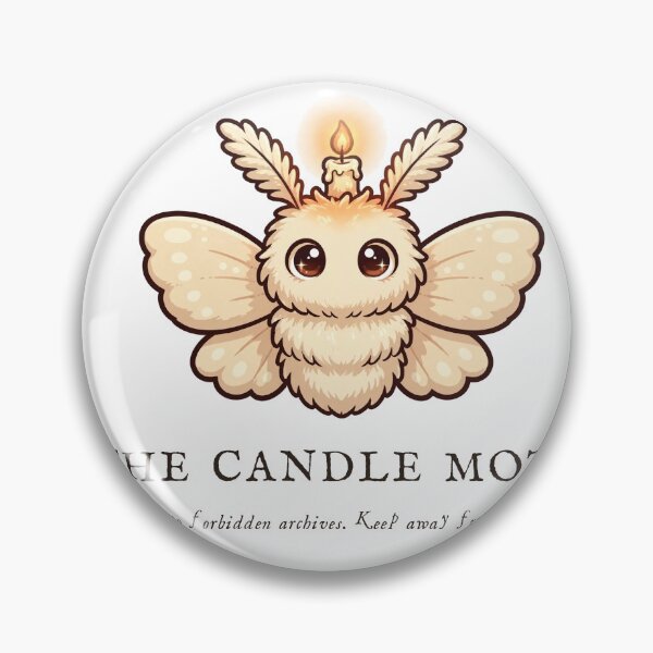 Item preview, The Candle Moth Forbidden Archives Sticker designed and sold by The Oakhaven Archive.