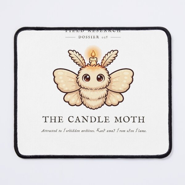 Item preview, The Candle Moth Forbidden Archives Sticker designed and sold by The Oakhaven Archive.