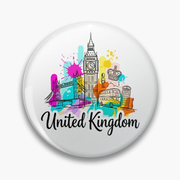 Item preview, London United Kingdom Colorful Travel Illustration designed and sold by EdwinkOne.