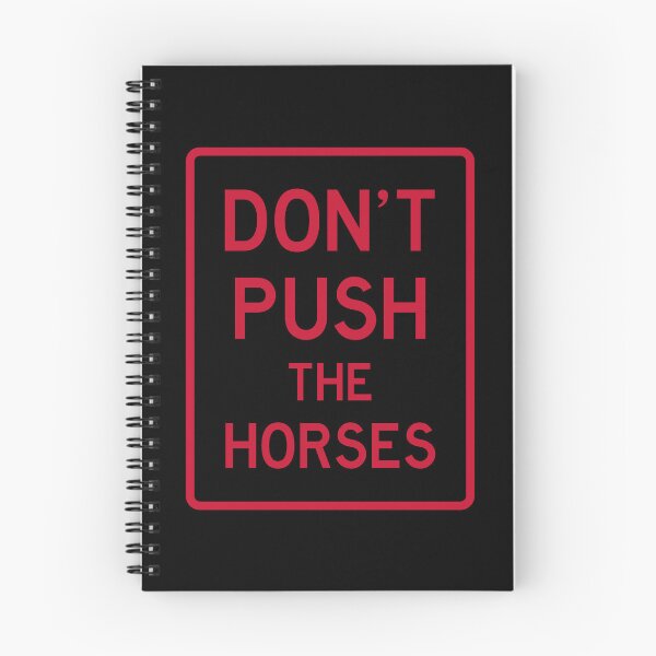 Item preview, DON’T PUSH THE HORSES – Transparent Surreal Boxing Meme Road Sign designed and sold by DopeVibeStuff.